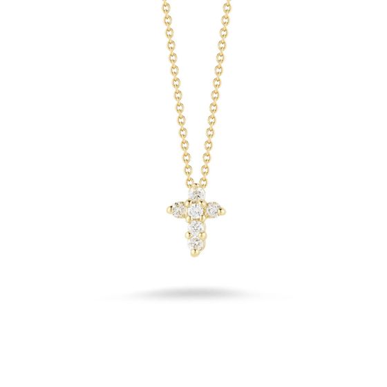 Baby Diamond Cross Necklace