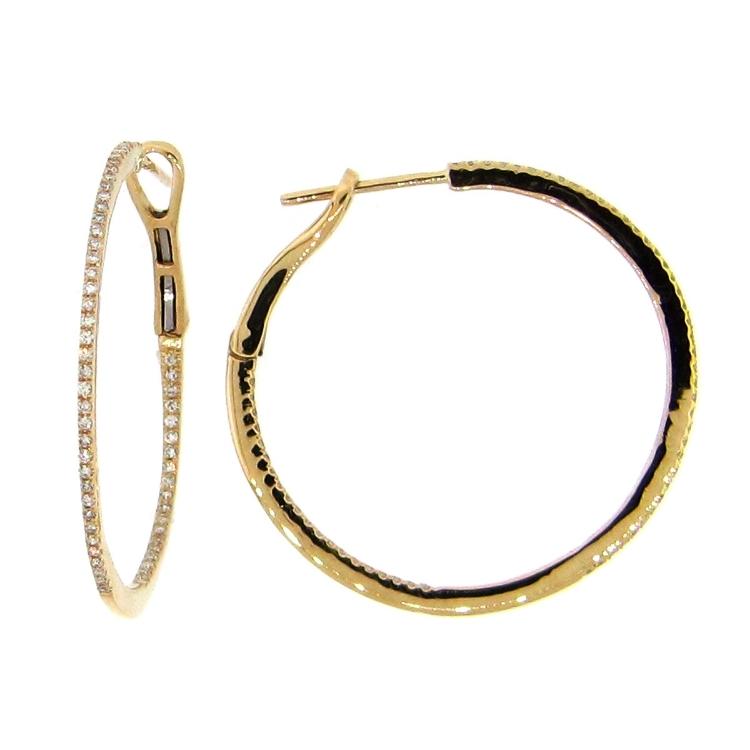 Yellow Gold Hoops