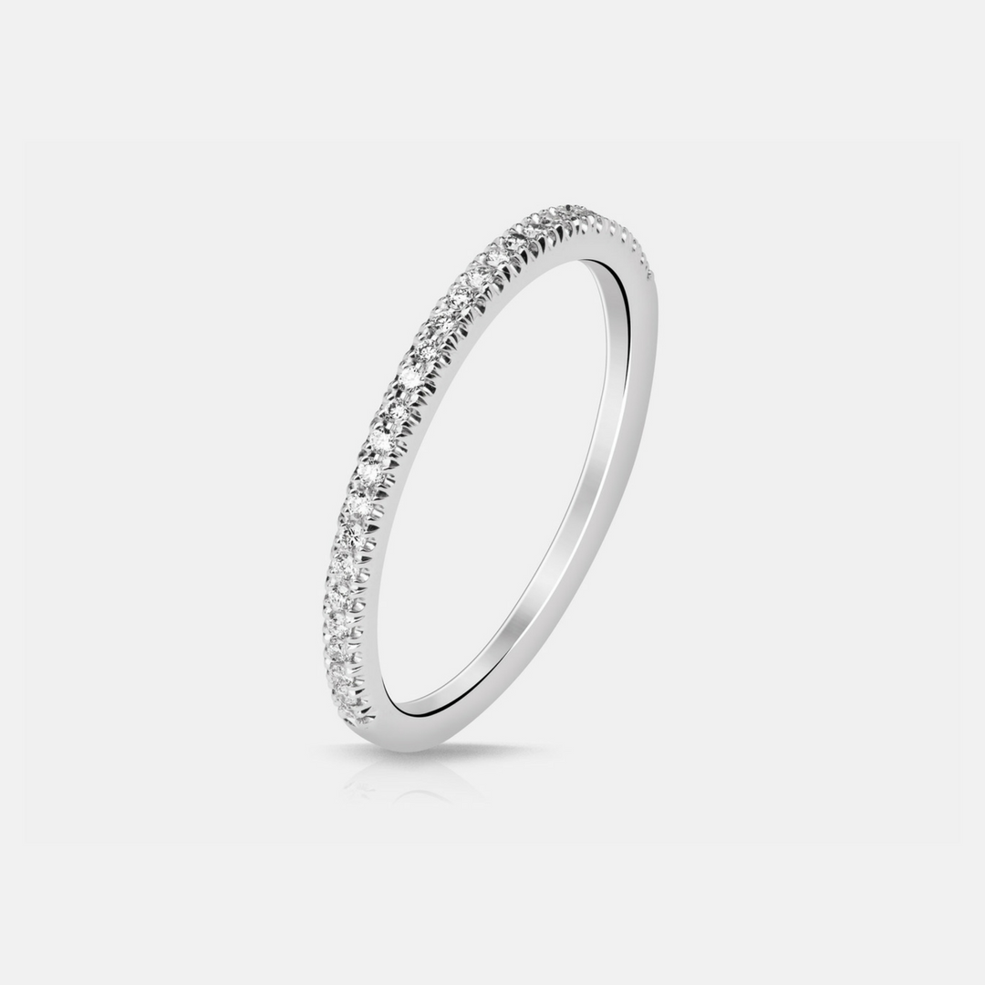 Effie Wedding Band - White Gold