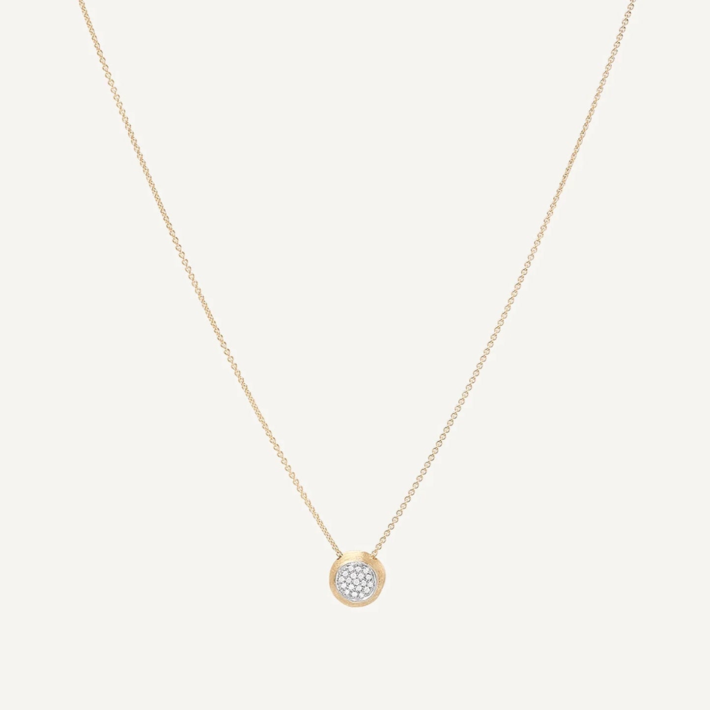 Jaipur Collection 18K Yellow and White Gold Diamond Pendant