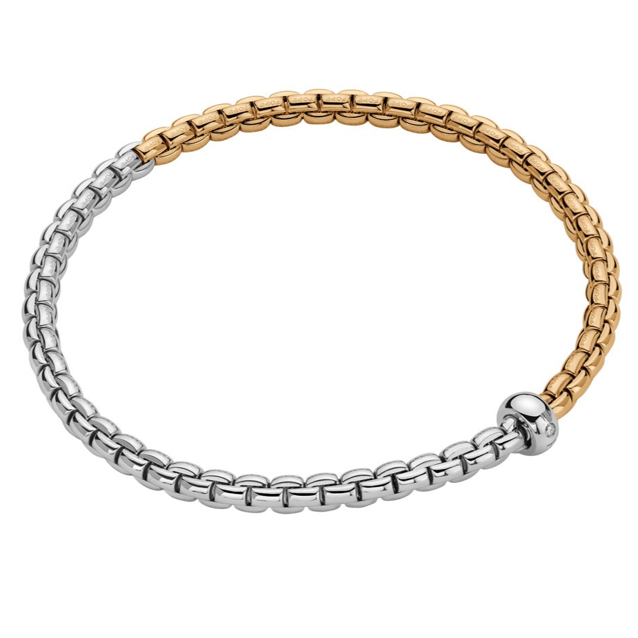 【まる】fope EKA MUSTHAVE BICOLOR FLEX'IT FOPE EKA Two-Tone Gold Bracelet | Schwanke-Kasten Jewelers