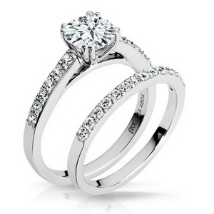 Gabriella Diamond Engagement Ring & Wedding Band - Naledi