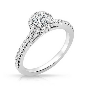 Robyn Diamond Solitare Halo Engagement Ring - Naledi