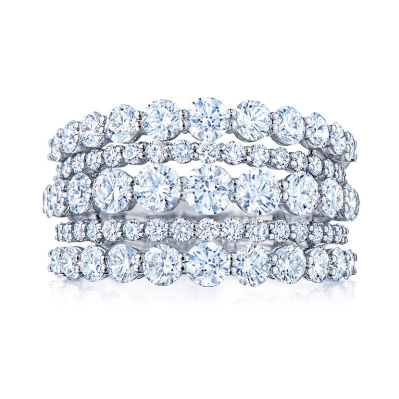 Lyric 5-Row Diamond Ring