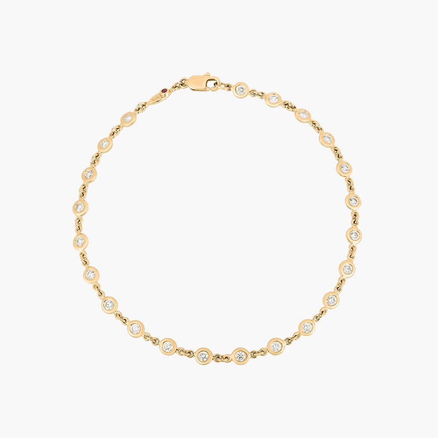 Roberto Coin Diamond Gold Station Bracelet