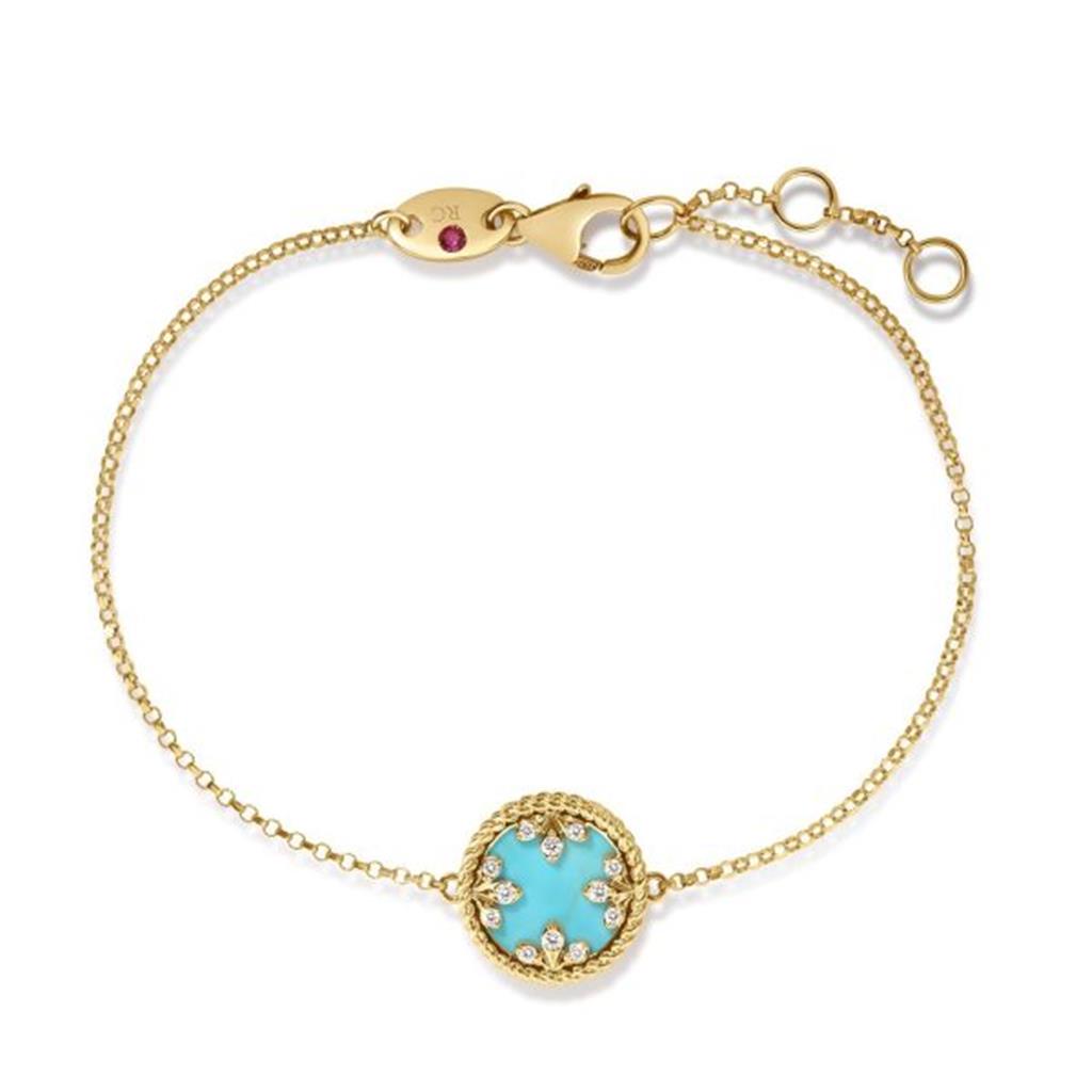 Turquoise Station Diamond Bracelet