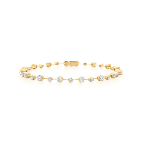 Yellow Gold Diamond Station Bracelet Kwiat