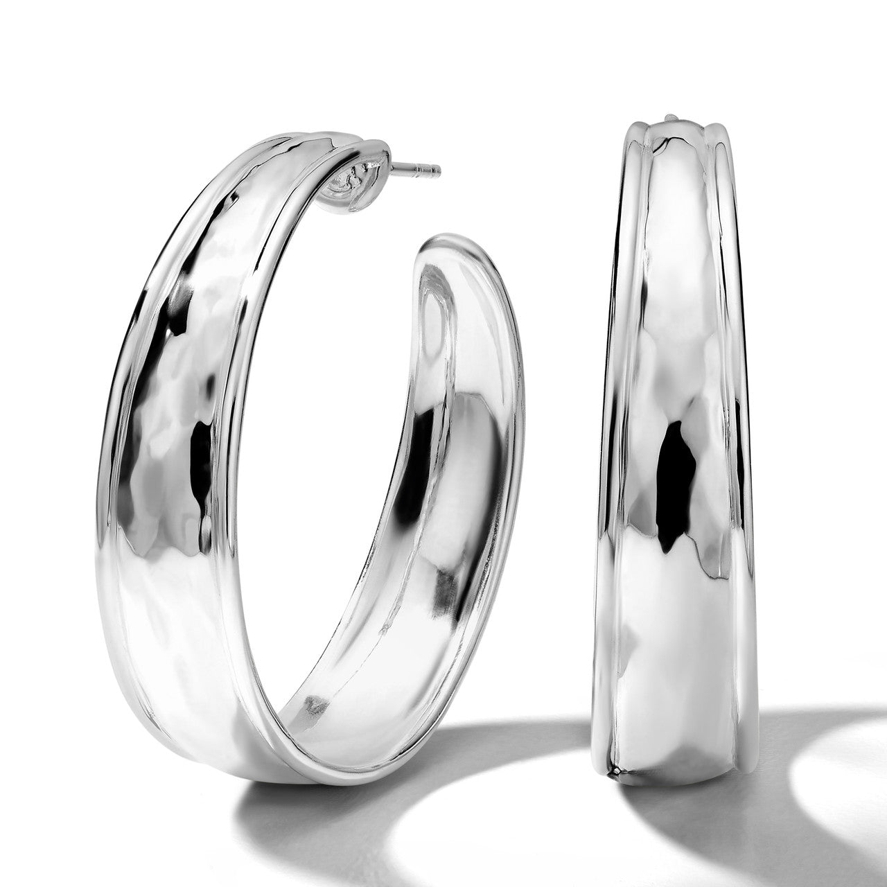 Classico Hammered Hoop Earrings
