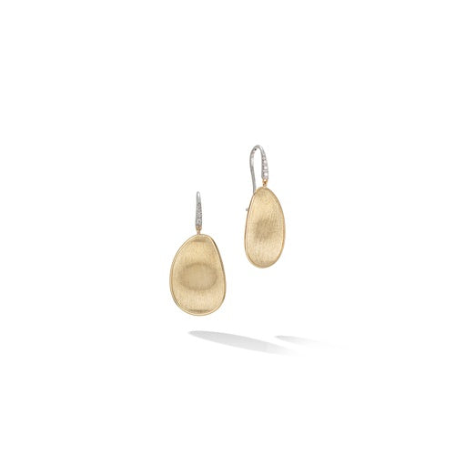 Lunaria Gold Diamond Drop Earrings