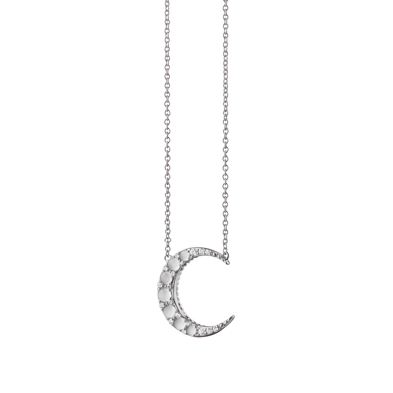 Sterling Silver Mini Cresent Moon Pendant