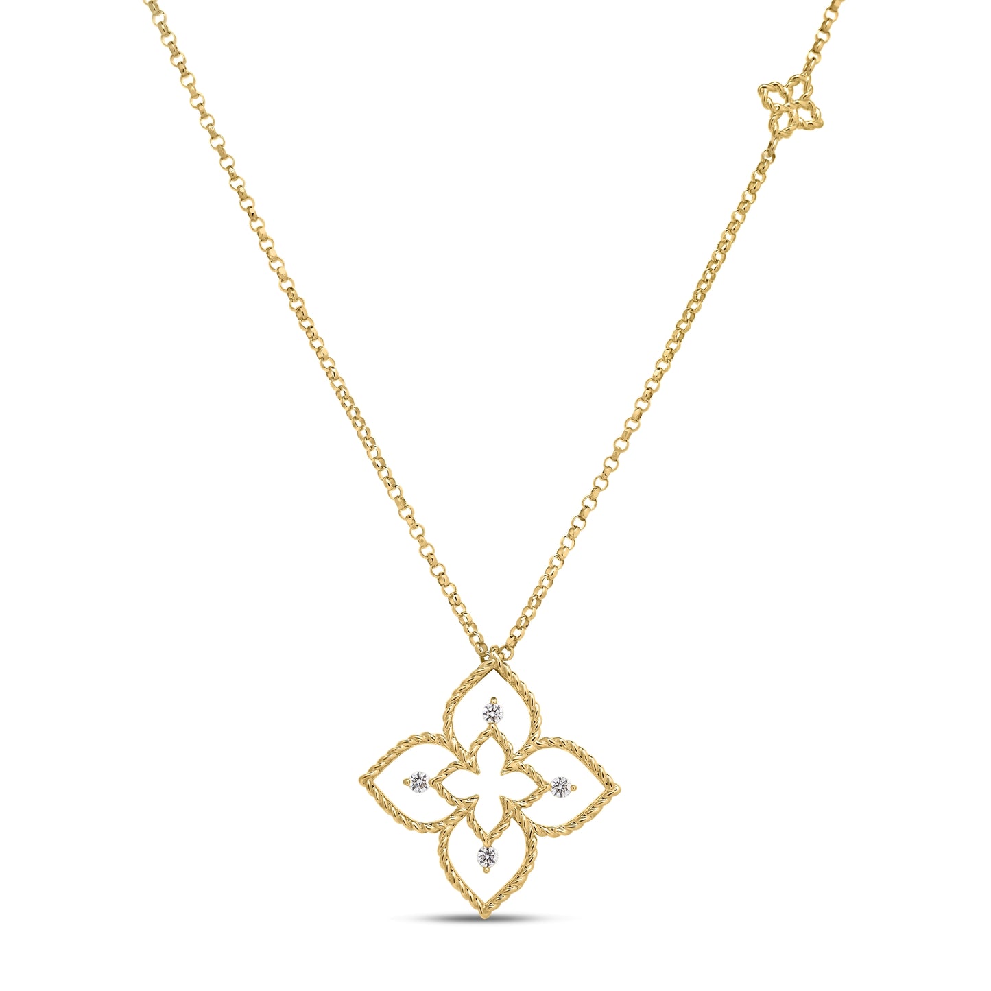 Principessa Diamond Flower Pendant