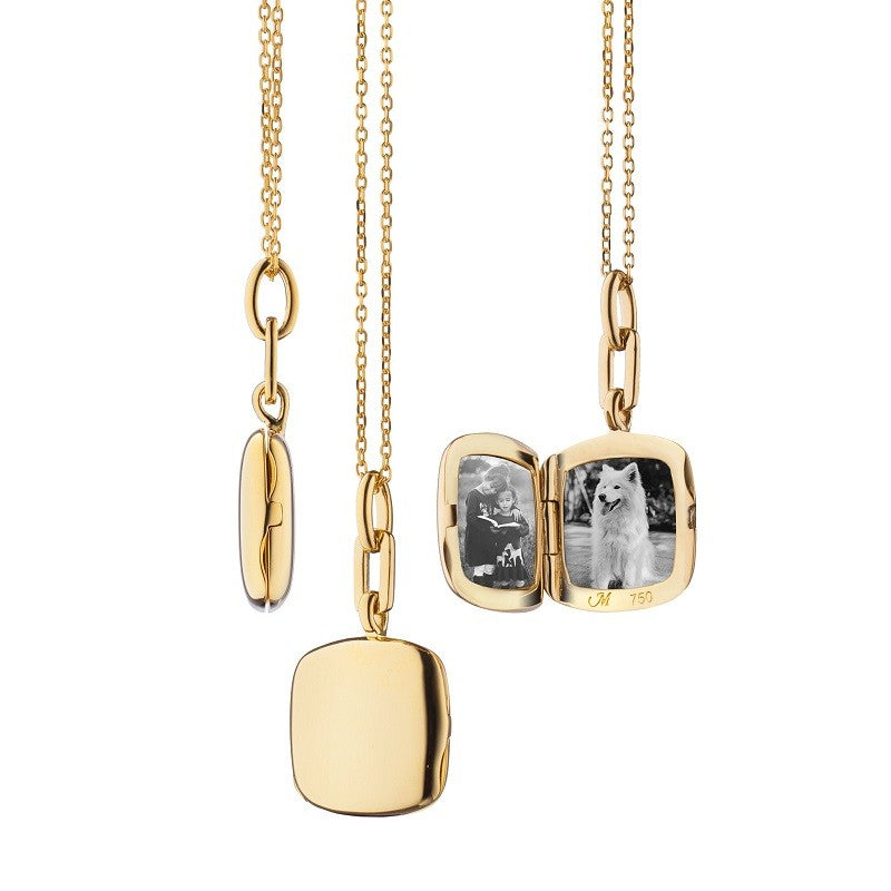 18ky "Viv" Cushion Locket