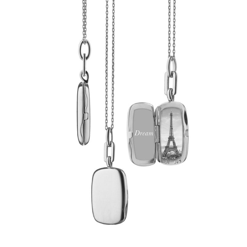 Slim "Dee" Rectangle Silver Locket