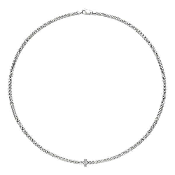 17" Prima Diamond Rondel Necklace