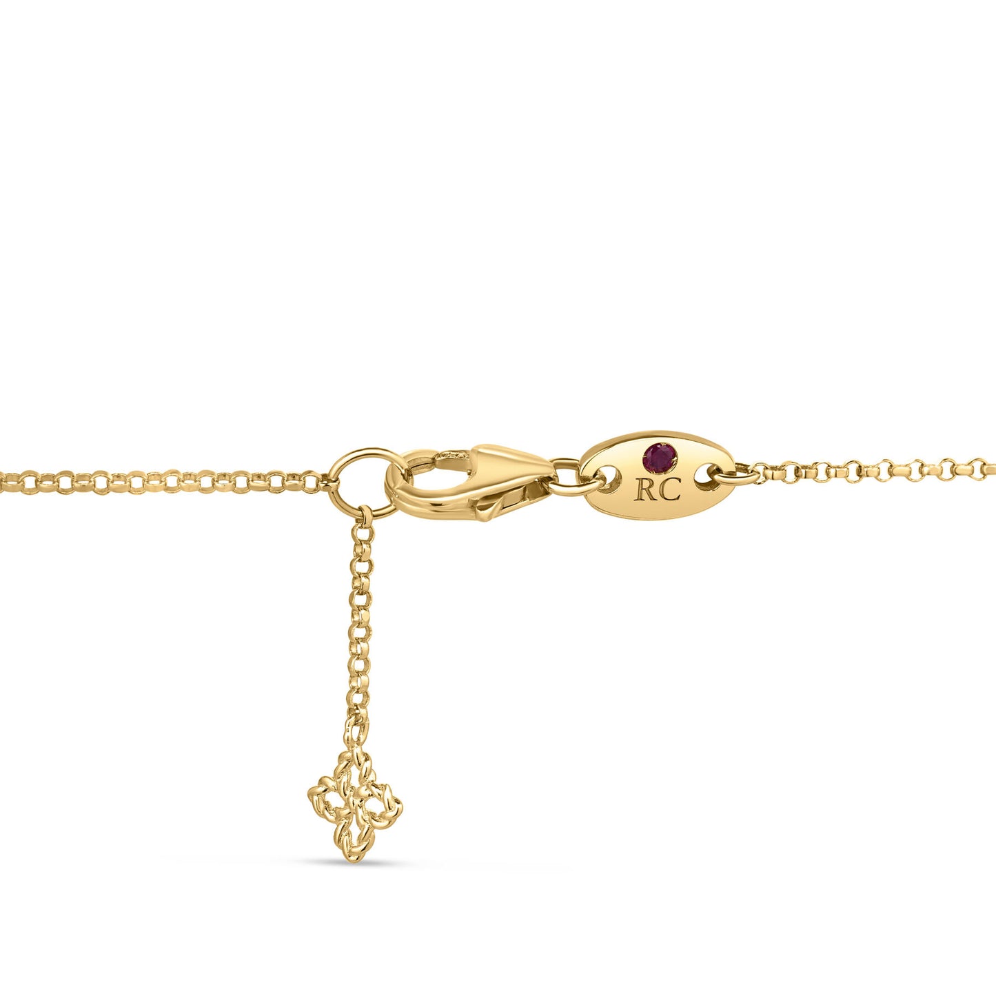 Princess Flower Turquoise Station Necklace Clasp Details
