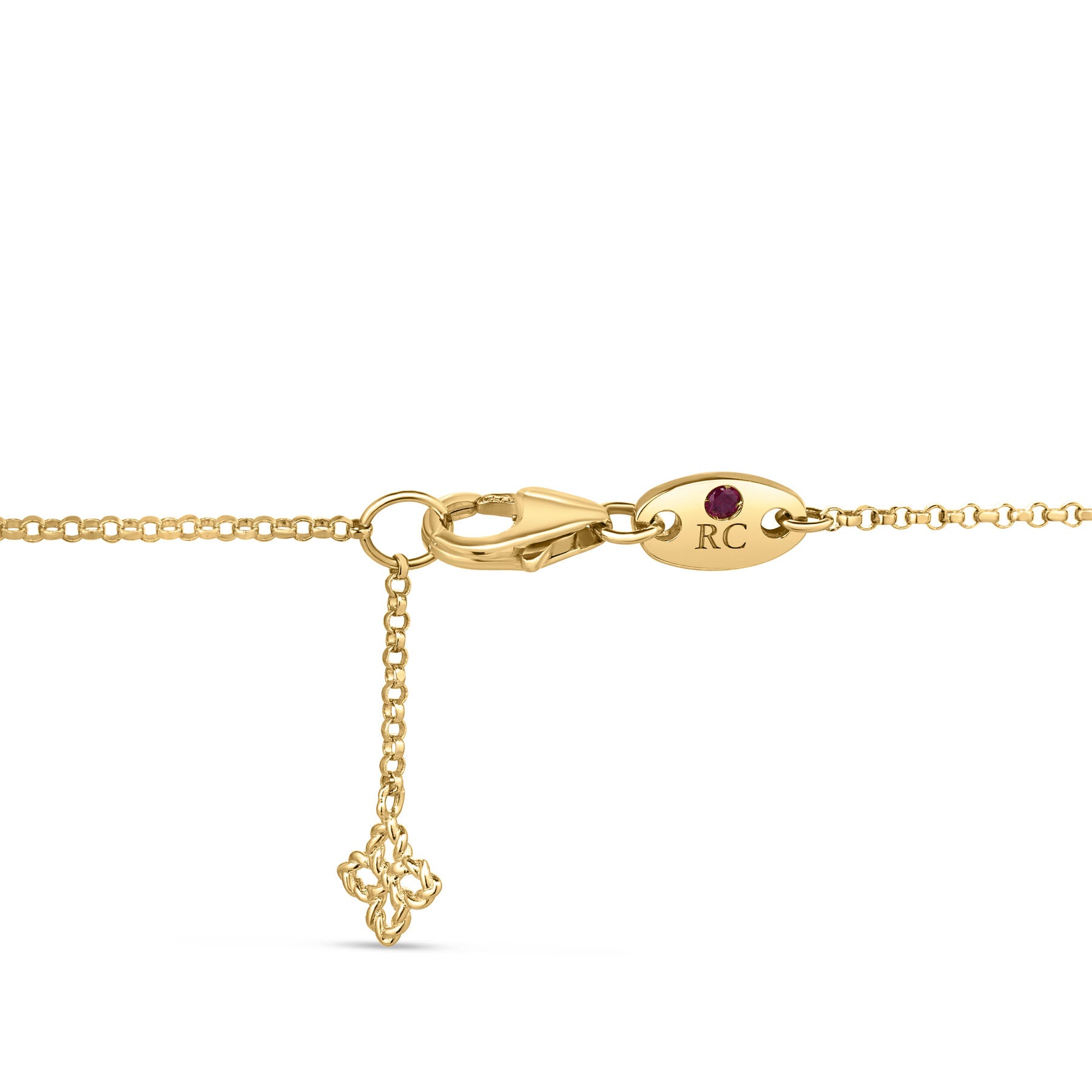 Princess Flower Turquoise Station Necklace Clasp Details