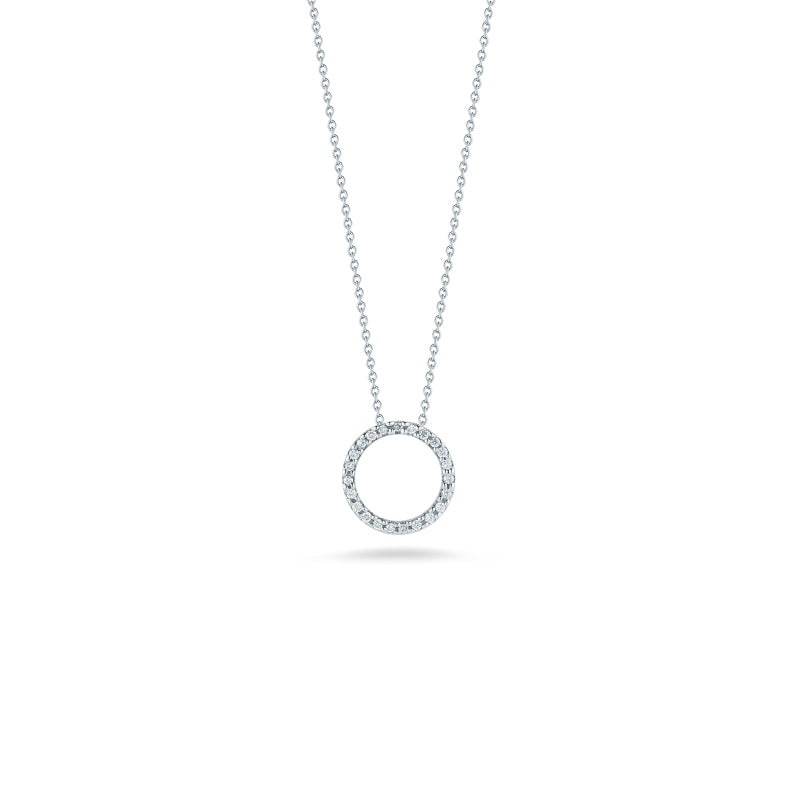 Circle Pendant With Diamonds