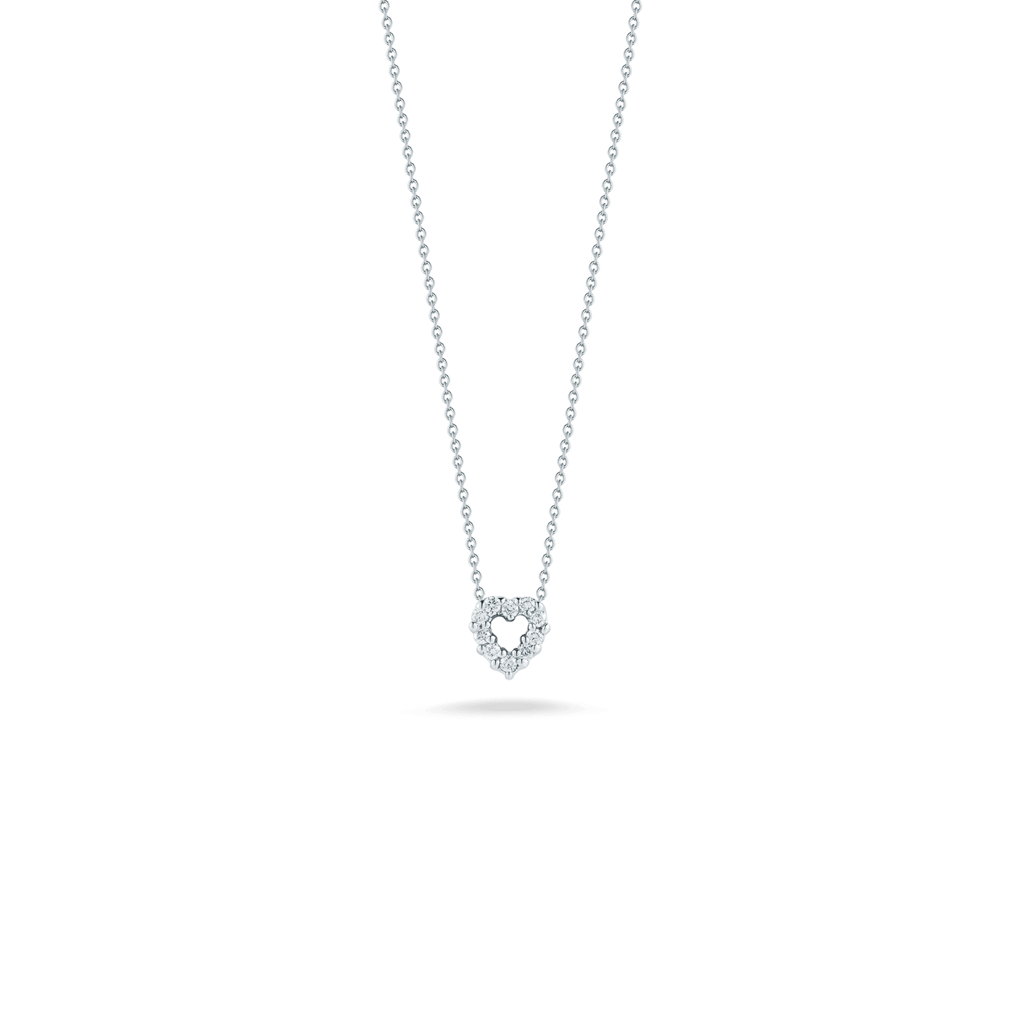 White Gold Tiny Heart Pendant