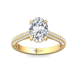 Diamond Shanks Engagement Ring