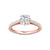 Cathedral Side Stone Engagement Ring