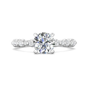 Channel & Shared Prong Engagement Ring