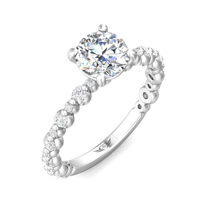 Channel & Shared Prong Engagement Ring