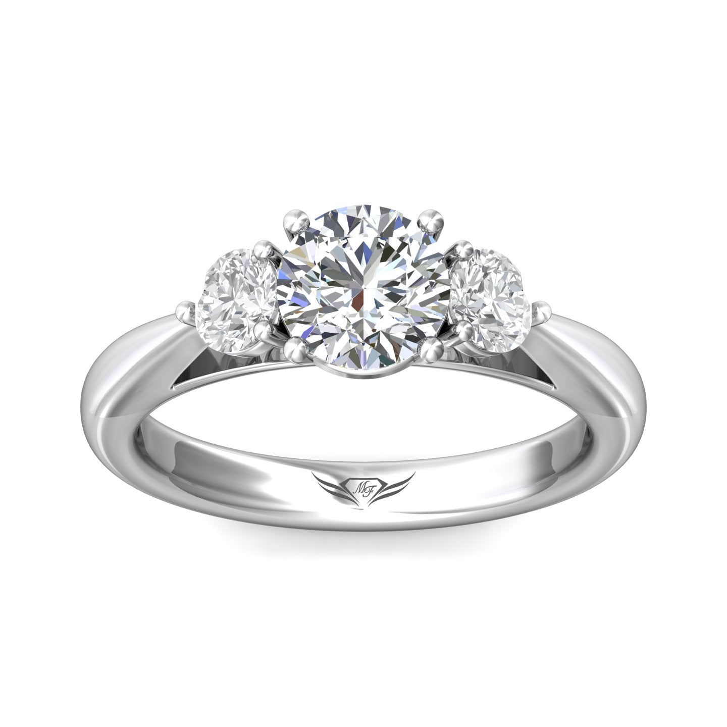 Classic Three Stone Engagement Ring