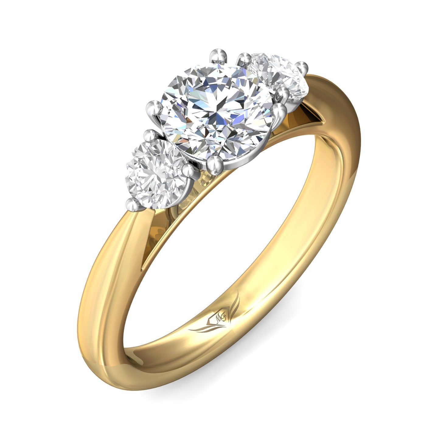 Classic Three Stone Engagement Ring