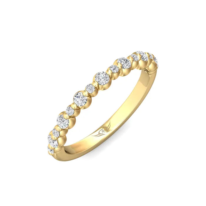 Shared Prong Wedding Band