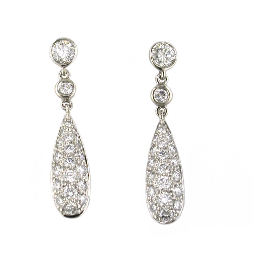 Suna Diamond Pave Dangle Earrings