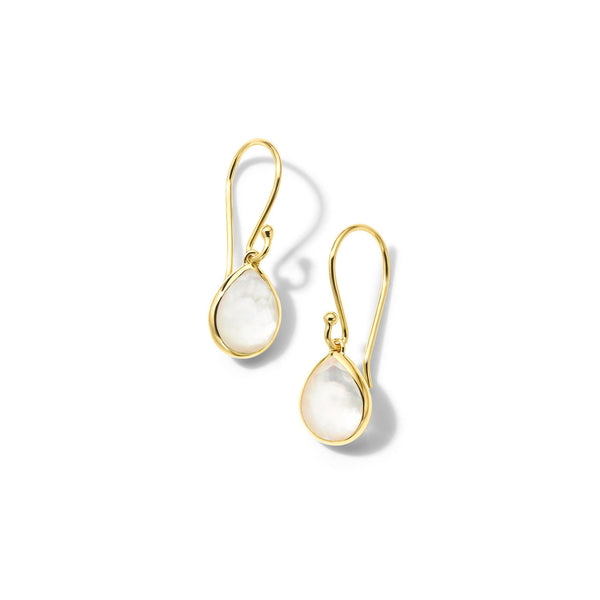 Small Teeny Teardrop Earrings in 18K Gold