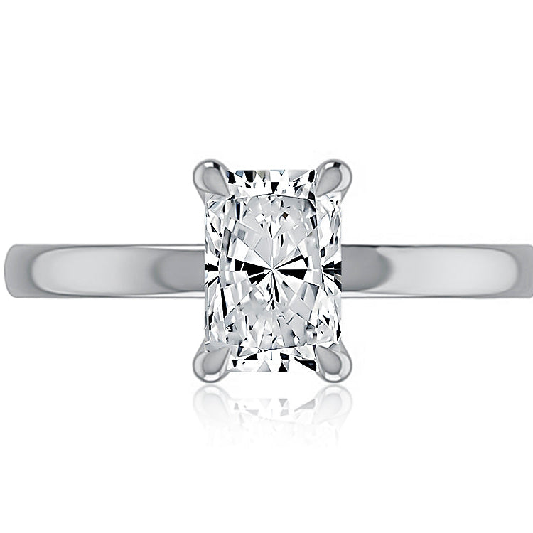 A Jaffe Radiant Cut Engagement Ring