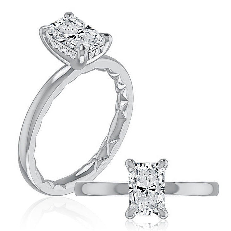 A Jaffe Radiant Cut Engagement Ring