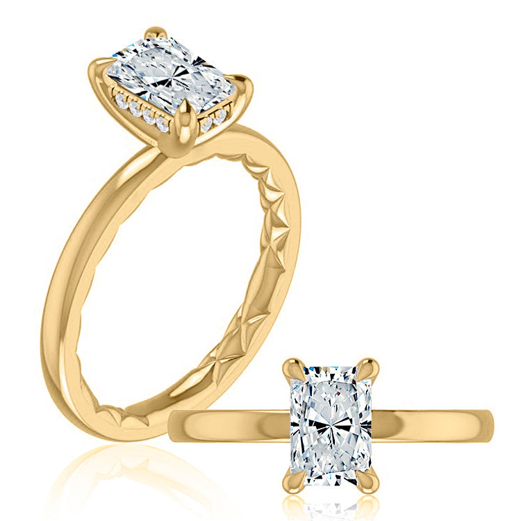 A Jaffe Radiant Cut Engagement Ring
