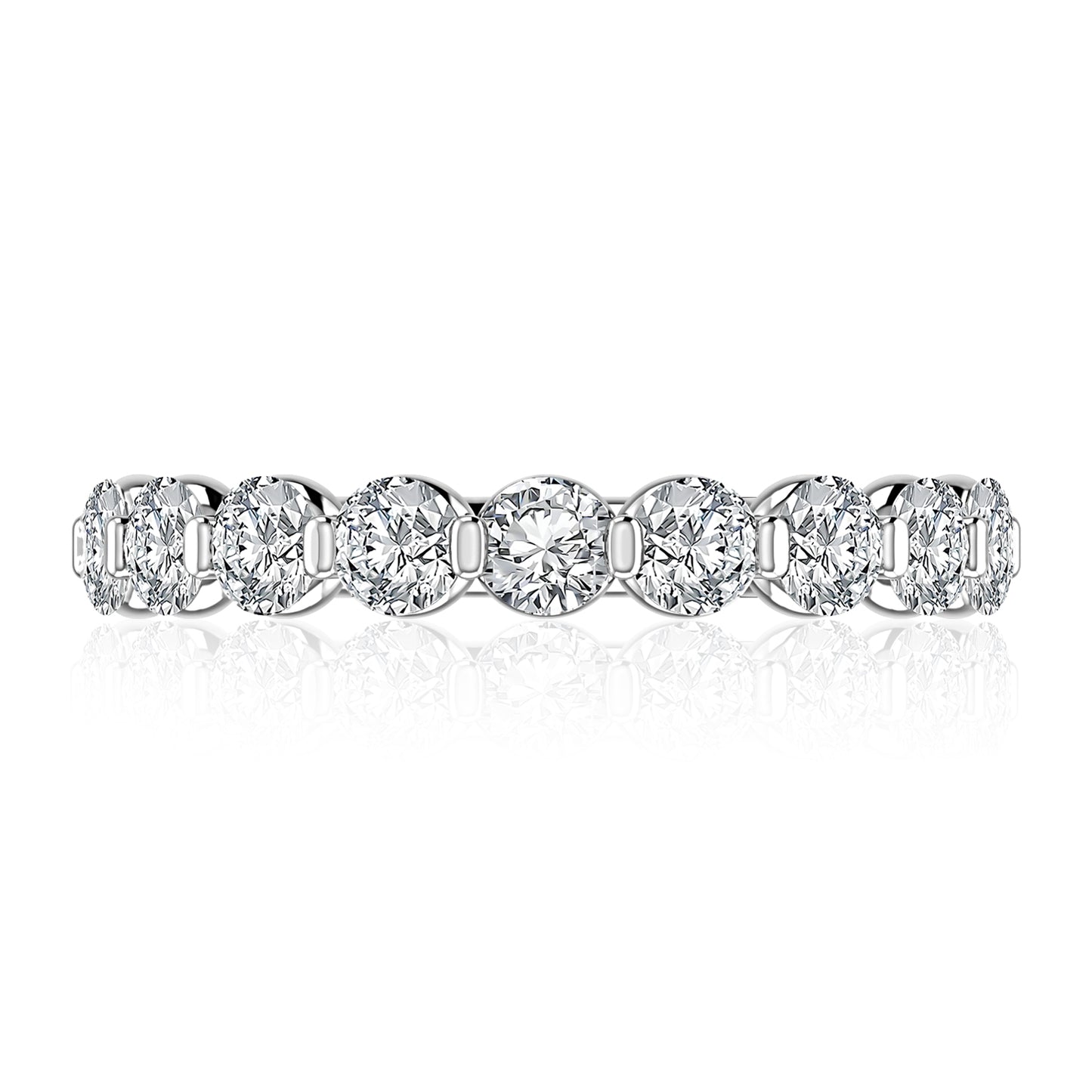 A Jaffe Shared Prong Diamond Band