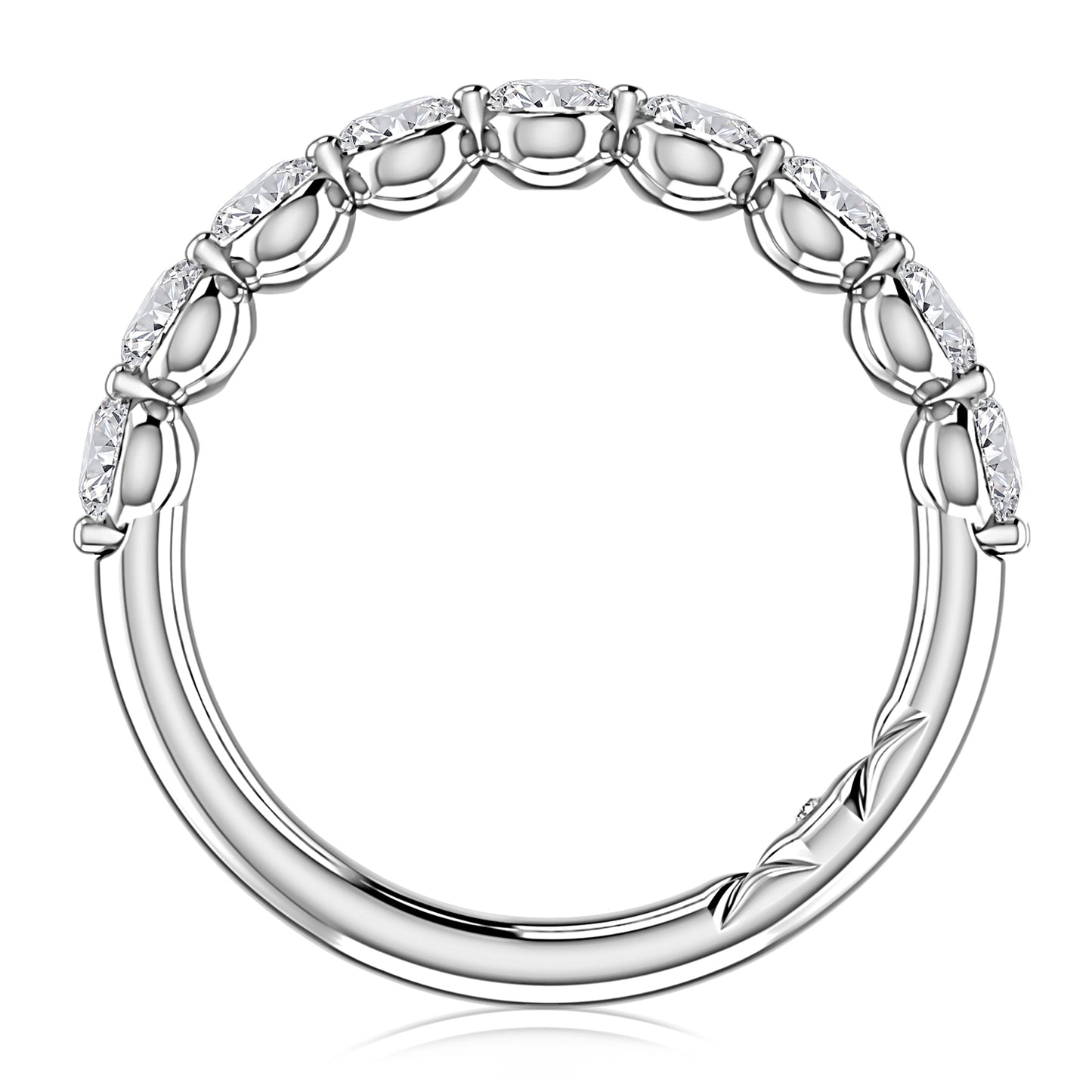 A Jaffe Shared Prong Diamond Band