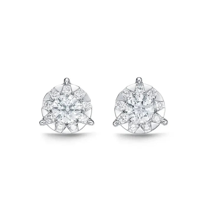 18kt white gold diamond 0.5ctw studs