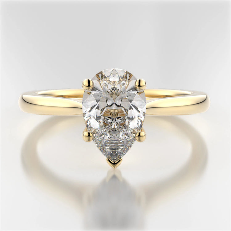 Yellow Gold Pear-Shaped Mackenzie Solitaire - Naledi