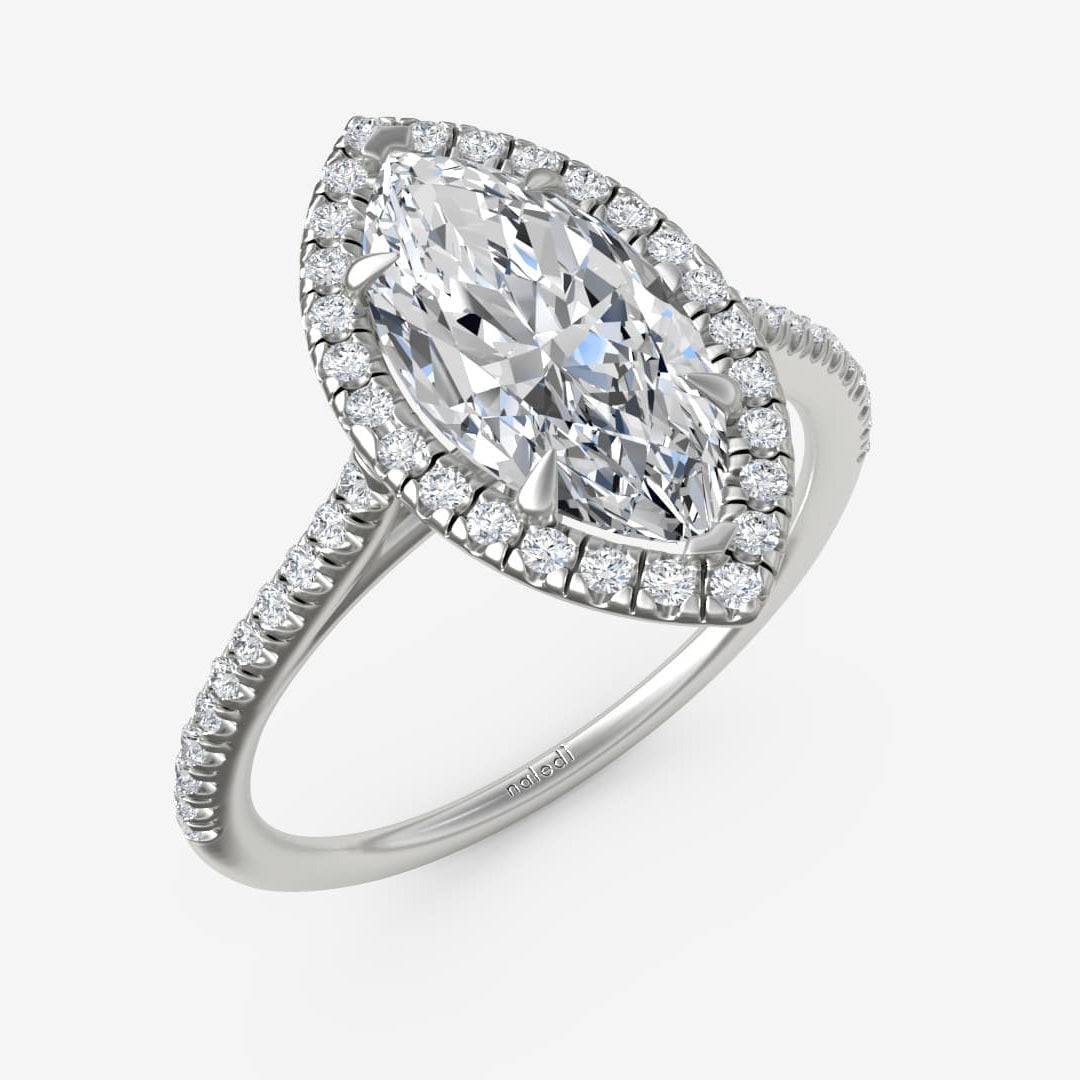 Diamond Halo Engagement Ring