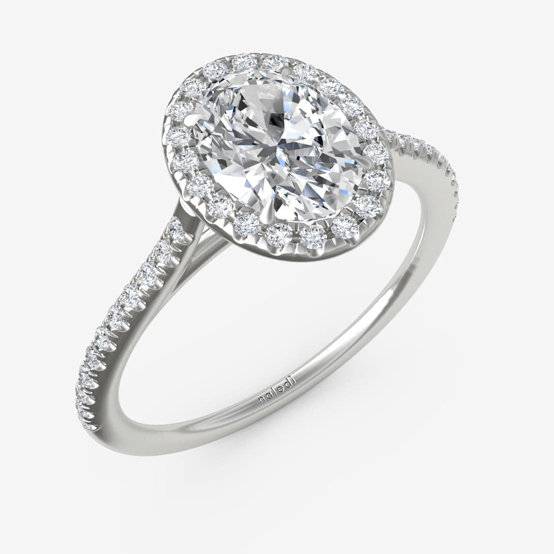 Diamond Halo Engagement Ring