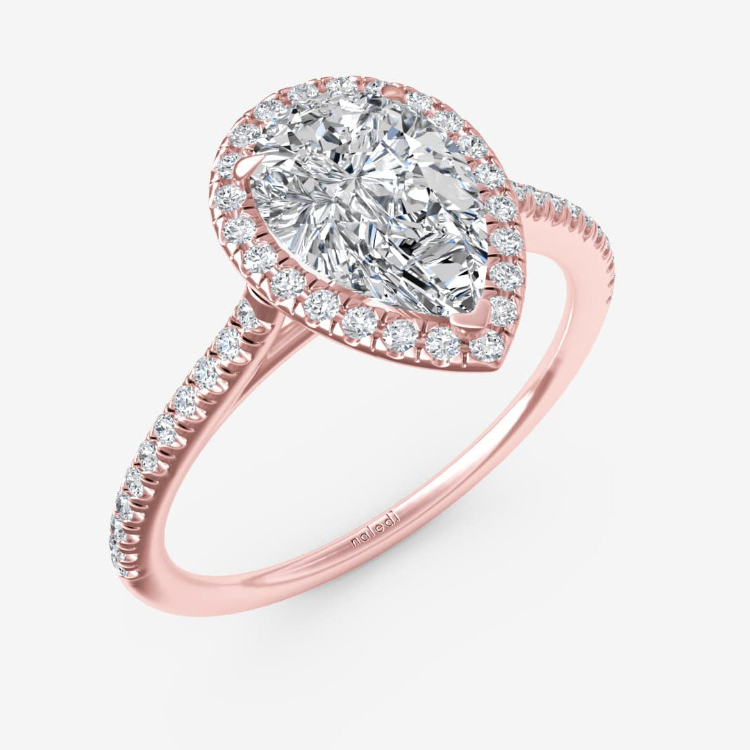 Diamond Halo Engagement Ring