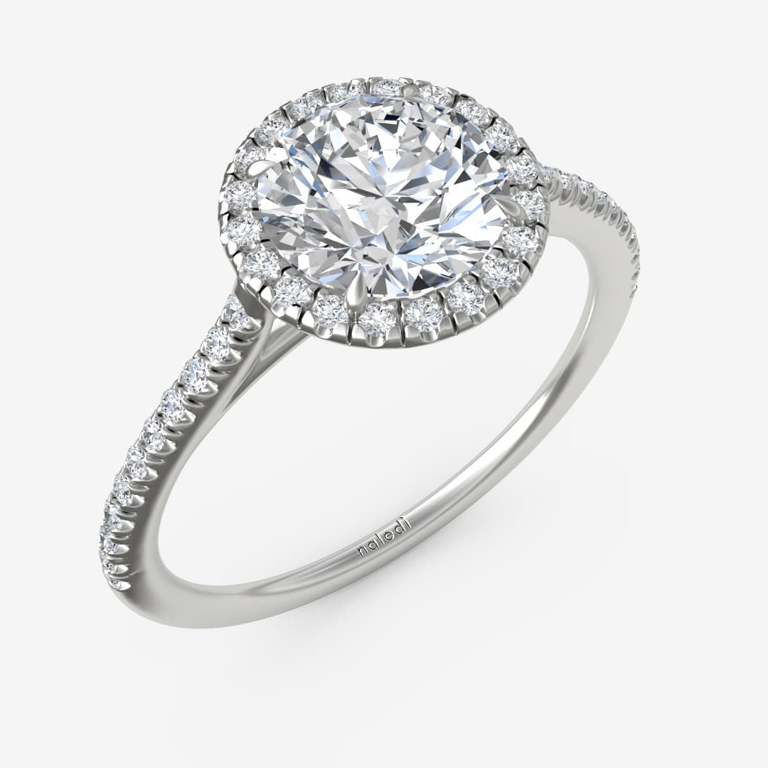 Diamond Halo Engagement Ring