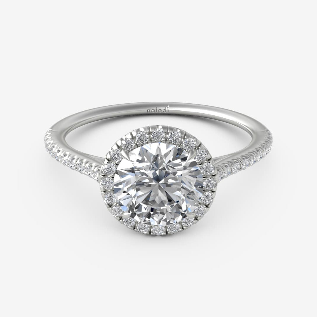 Diamond Halo Engagement Ring