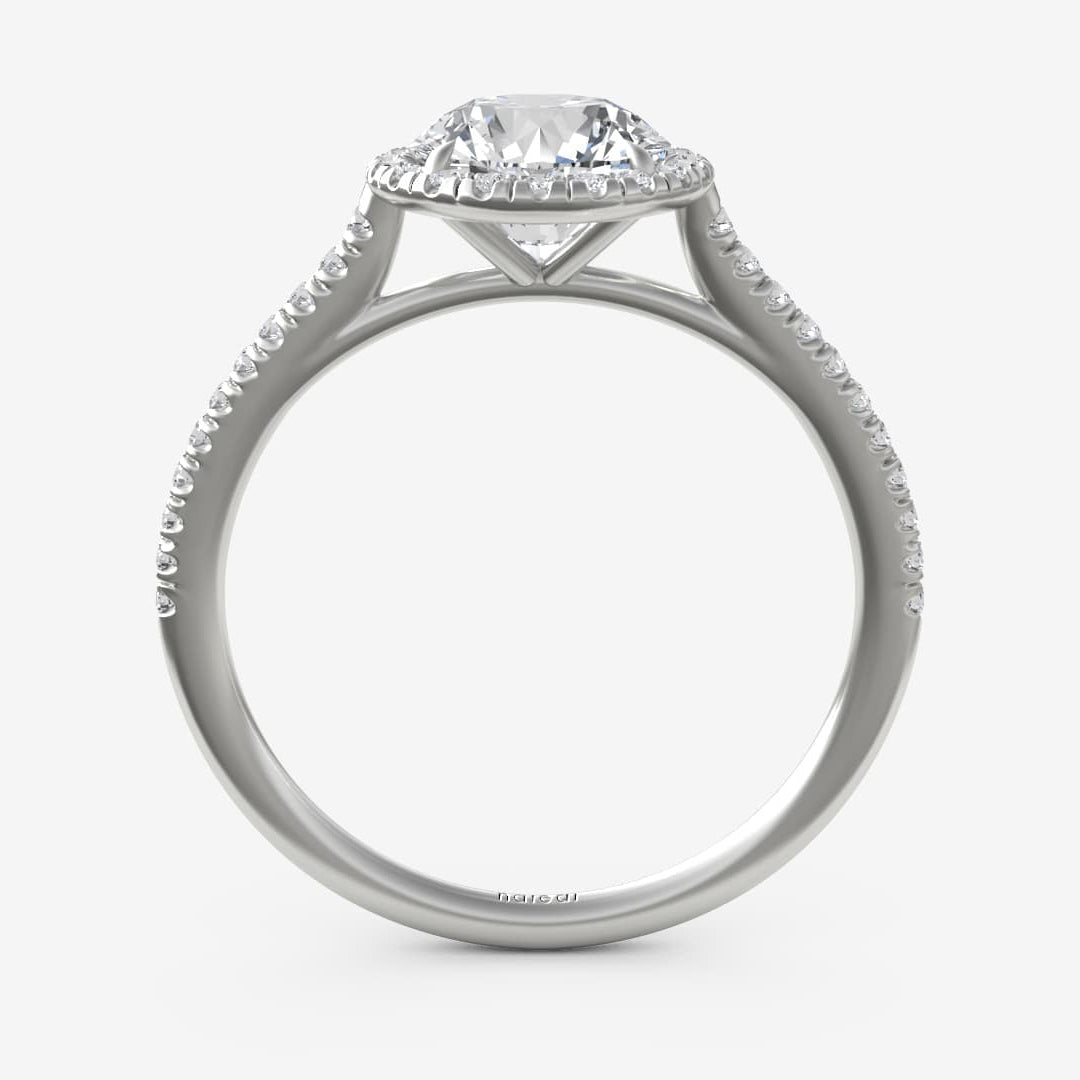 Diamond Halo Engagement Ring