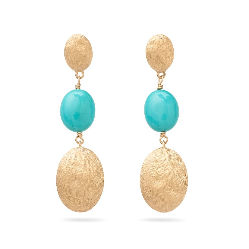 Siviglia 18k & Turquoise Drop Earrings