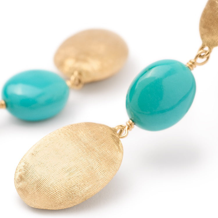 Siviglia 18k & Turquoise Drop Earrings