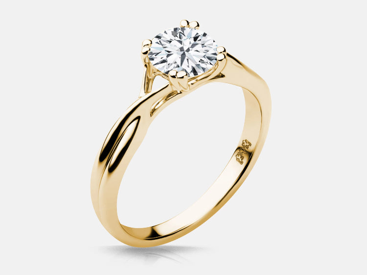 Yellow Gold Madison Engagement Solitaire - Naledi