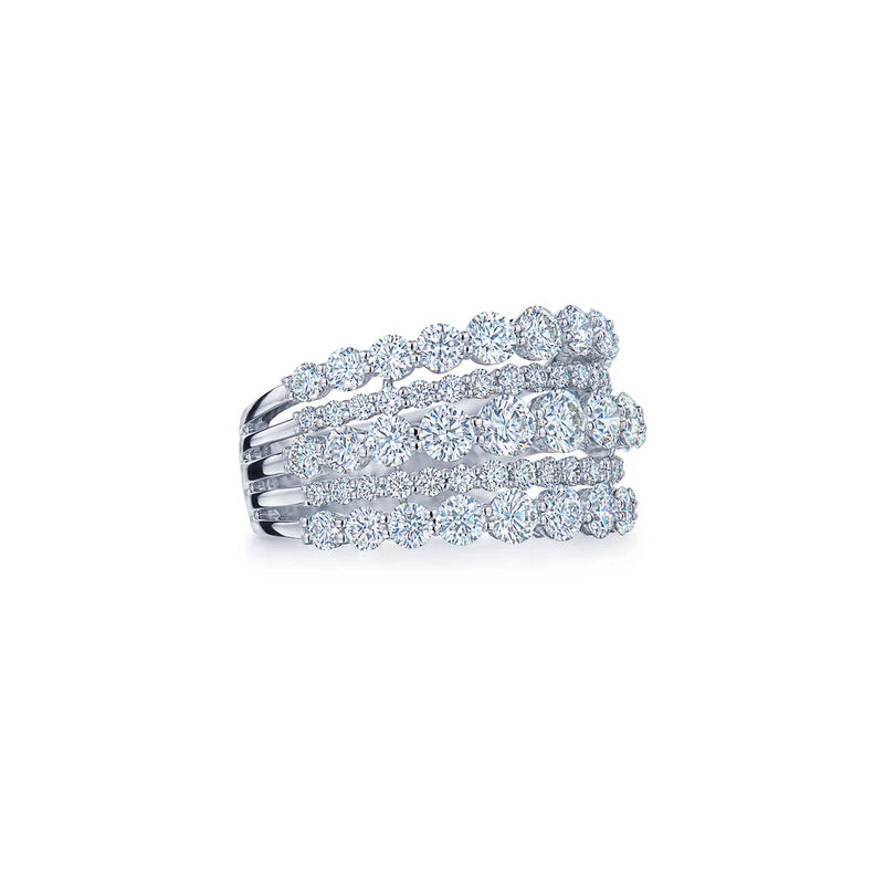 Lyric 5-Row Diamond Ring