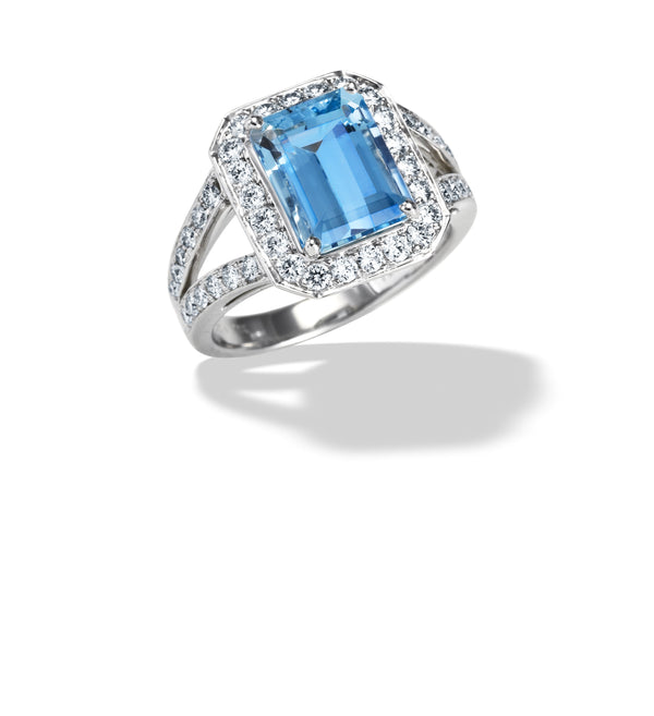 Aquamarine SUNA Ring