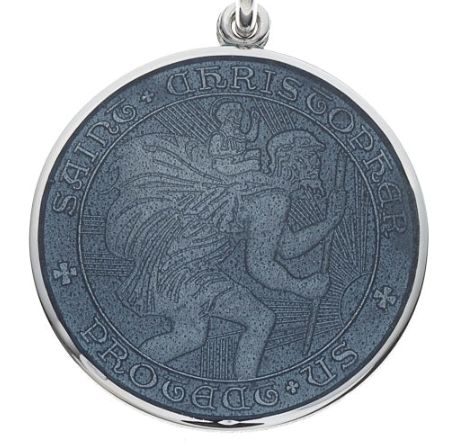 Grey St. Christopher Medal